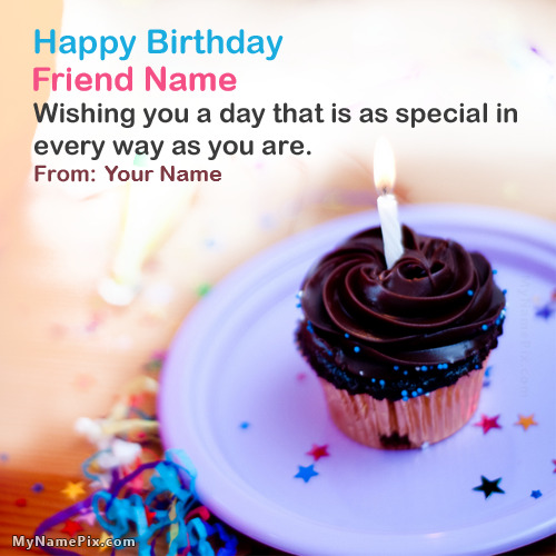 Birthday Wishes For Friend With Photo And Name