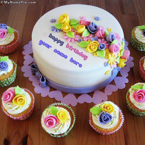 Design your own names of Beautiful Birthday Cake Writing by mynamepix ...