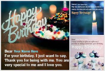 Birthday Wishes With Name and Photo