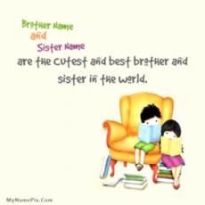 Best Brother Sister With Name