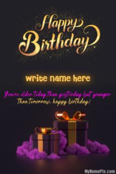 Birthday Wish Card With Name For Free and Share