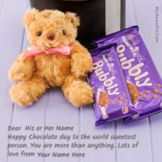 Chocolate Day Wish With Name