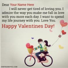 Create Romantic Valentines Day Images With Name