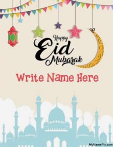 2021 Eid Mubarak Photo With Name
