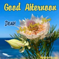 Good Afternoon Wish Card With Name