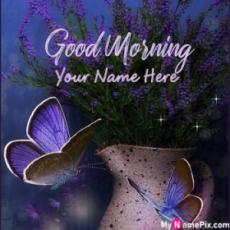 Good Morning Wish Card With Name