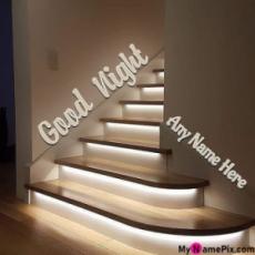 Good Night Stairs Wish Card With Name