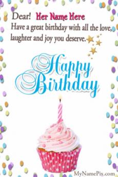 Happy Birthday Wish Card For Girls