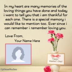 Happy Mothers Day Greetings With Name