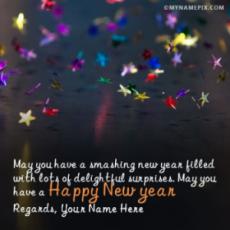 Awesome Happy New Year Greetings With Name