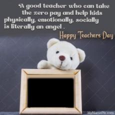 Happy Teacher Day Cute Wish With Picture