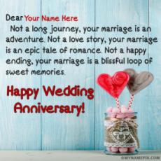 Happy Wedding Anniversary With Name