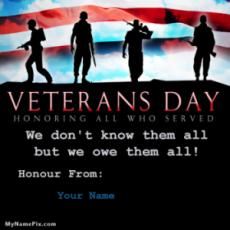 Honoring All Who Served Happy Veterans Day 2016