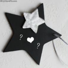 Black Star Alphabets With Name