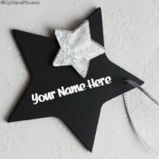 Black Star With Name