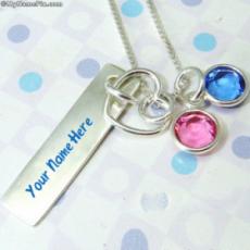 Personalized Colorful Pendant With Name