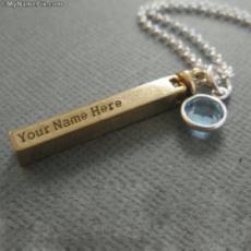 Personalized Golden Pendant With Name