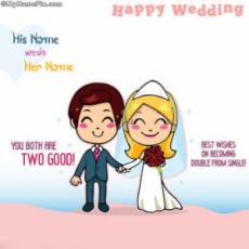 Happy Wedding With Name