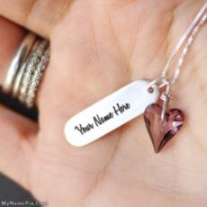 Personalized Necklace in Hand With Name