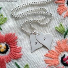 Silver Hearts Love Pendant With Name