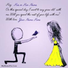 Unique Propose Day Wish With Name