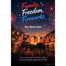  - Personalized Events USA Independence Day Wishes design