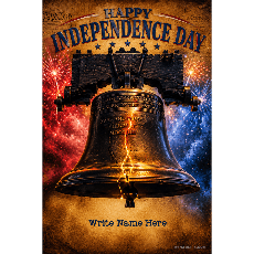  - Personalized Events USA Independence Day Wishes design