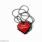 Awesome Red Heart Name Initial Necklace