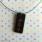 Personalized Black Wood Necklace With Name