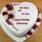 Beautiful Heart Wedding Anniversary Cake With Name