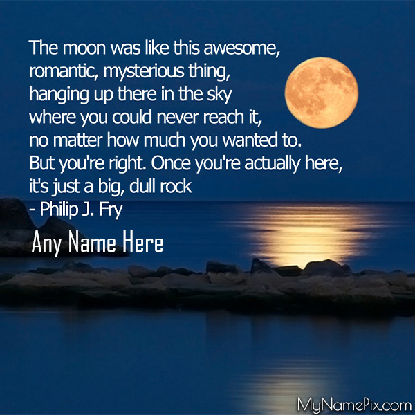 Happy Full Day Moon Wish Quotes Customize With Name
