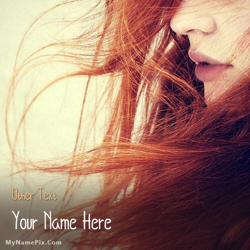 Amazing Cute Red Hair Girl Image With Name