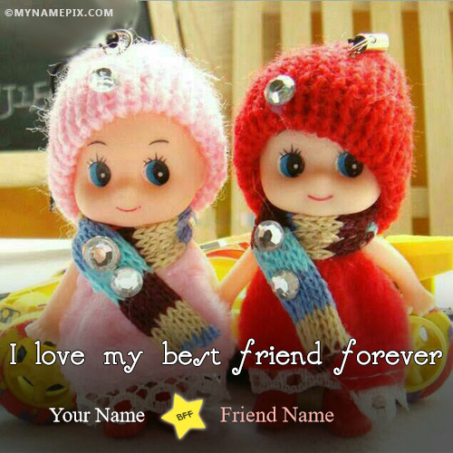 Awesome Beautiful Cute Dolls Friendship Image With Name