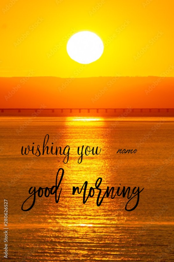 Beautiful sunlight with bright shining sun good morning wish