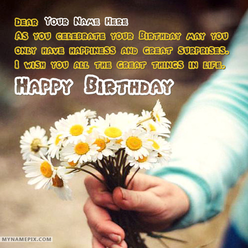 Birthday Wishes For a friend With Name