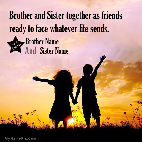 Brother Sister Love With Name