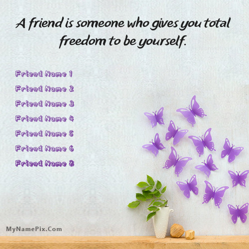 Butterflies Friends Image With Name