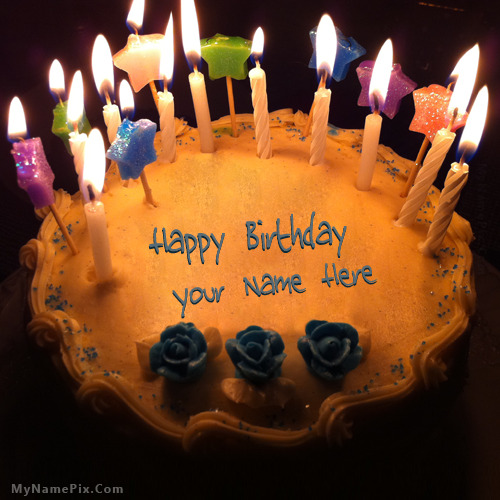 Candles Birthday Cake