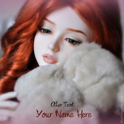 Doll with Teddy Image With Name
