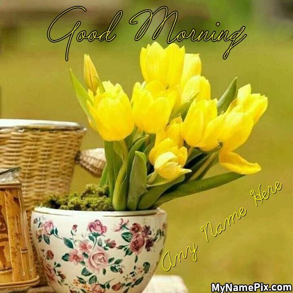Good Morning Beautiful Card With Name