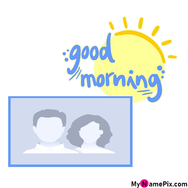Good Morning Beautiful Wish Card With Photo