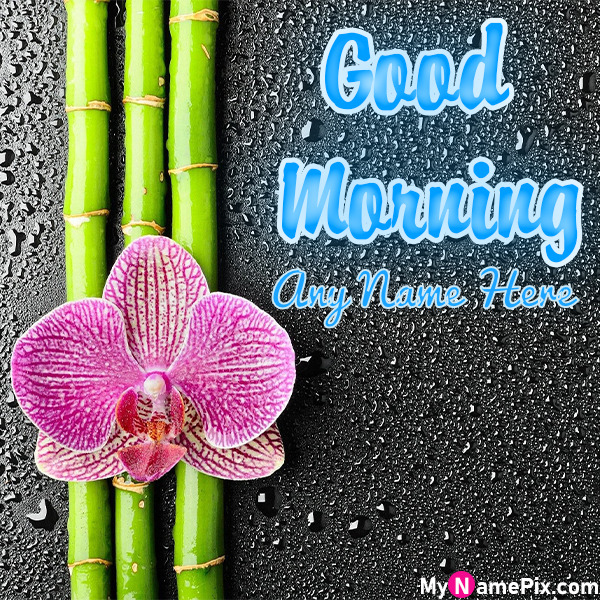 Good Morning Wish Card With Name