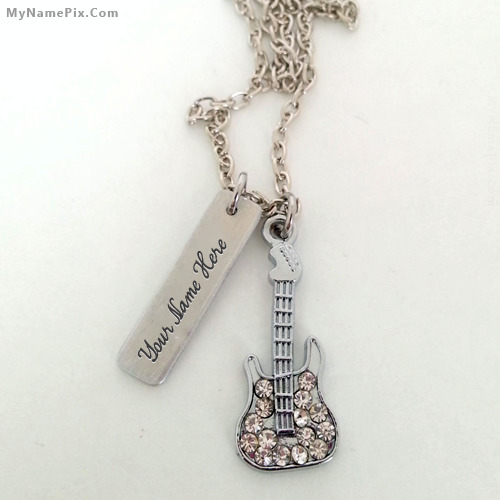 Guitar Plate Necklace