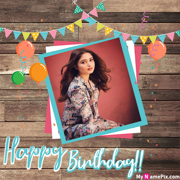 Happy Birthday Card With With Your Picture