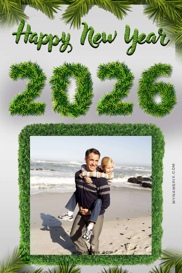 Happy New Year 2026 Digital Greeting Card with Photo