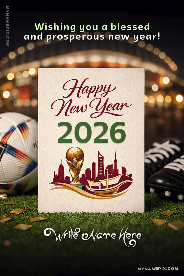 Happy New Year 2026 Pop-Up Card with Personalized Name