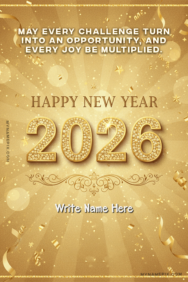Happy New Year 2026 Wishes with Name