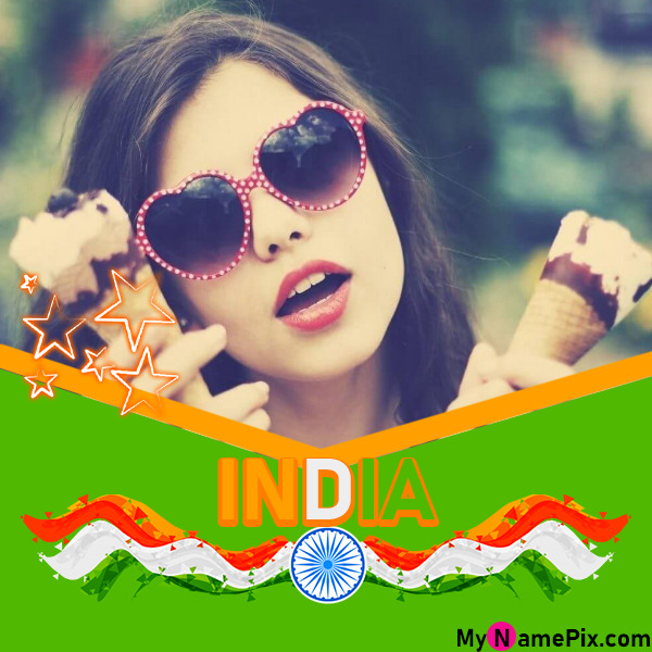 India Independence Day Card With Your Picture