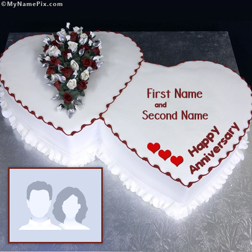  Happy  Anniversary  Cake With Name 