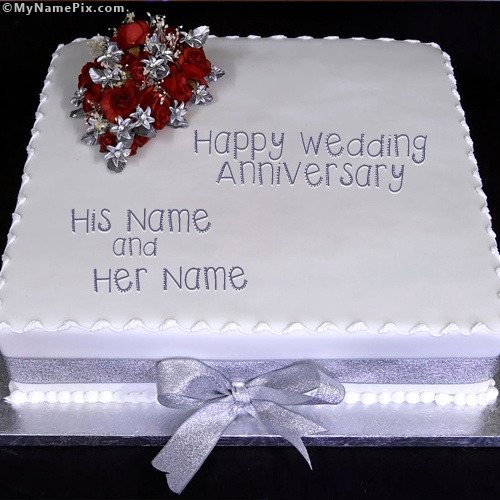  Wedding  Anniversary  Cake With Name 